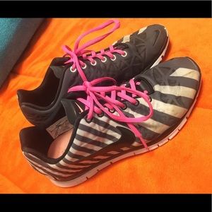 Zebra Striped Nike Free Runs